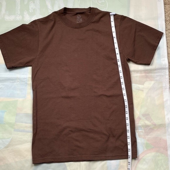 Fruit Of The Loom Lofteez HD Cotton Brown Short Sleeve Tee Sz SP NWOT - Picture 3 of 6